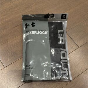 Under Armour Boys Boxerjock 4-Pack - Black and Gray